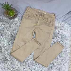 American Eagle Size 4 Khaki Jeggings
